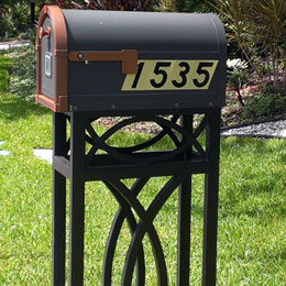Custom Iron Mailbox in Lido Key Florida