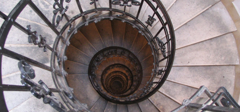 Metal spiral staircases in Sarasota Florida